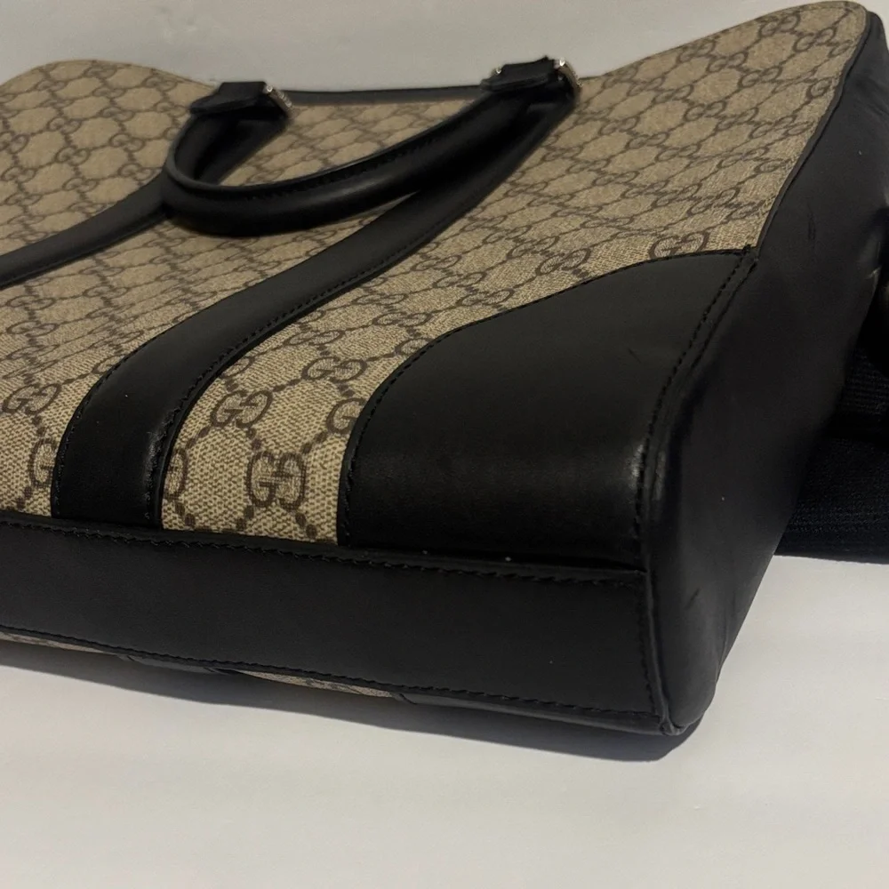 Gucci Beige and Black Briefcase - Picture 7 of 16